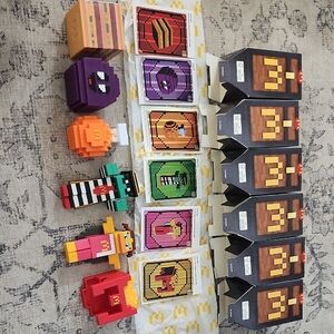 2025 Minecraft Mcdonalds Complete Set With Unused Codes (Grimace Egg Rare)